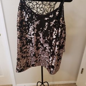1 State Moody Hue black and silver sequins cami